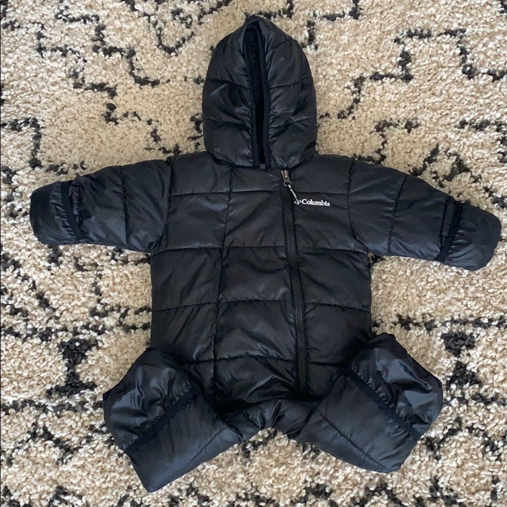 6-12 month black Columbia baby bunting